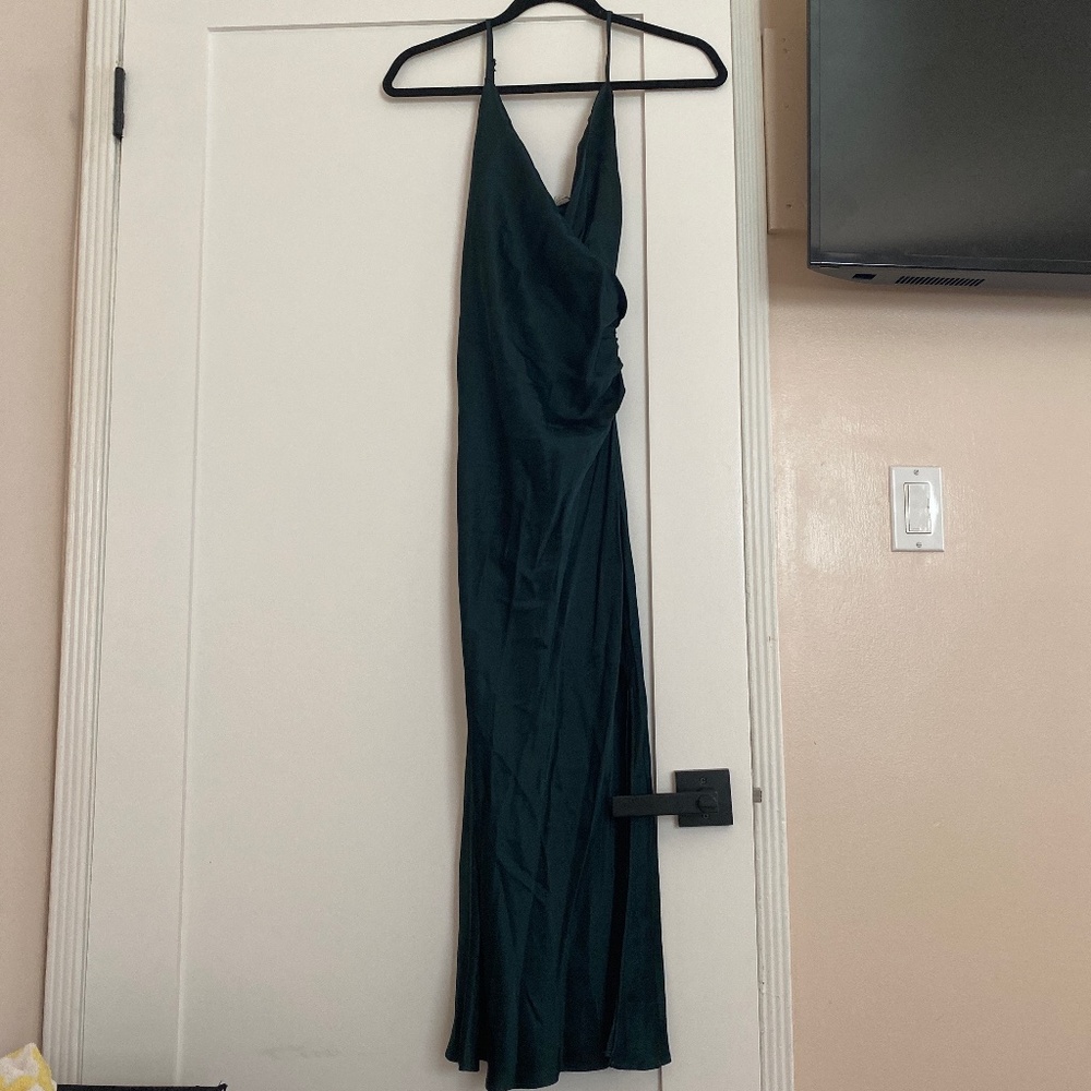 Zara emerald green dress